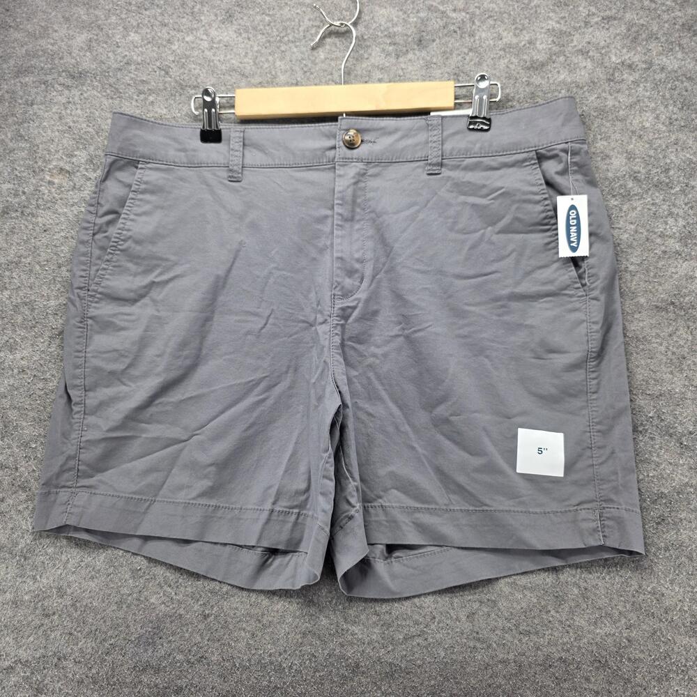 Old Navy Shorts Womens 14 Gray Everyday Short High Rise Chino Twill 5 Inseam